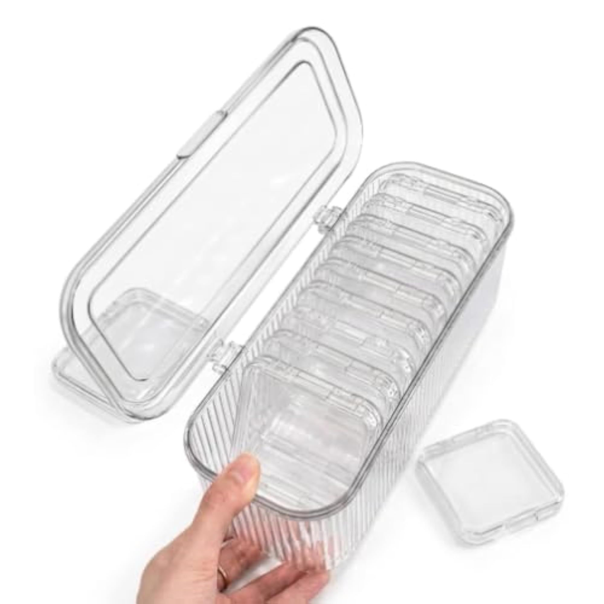 10 Pcs Acrylic Jewelry Storage Box Set