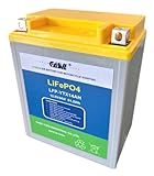 Lithium Motorcycle Battery YTX14AH-BS LiFePo4 BATTERY Replacement for POLARIS 500CC Ranger -21