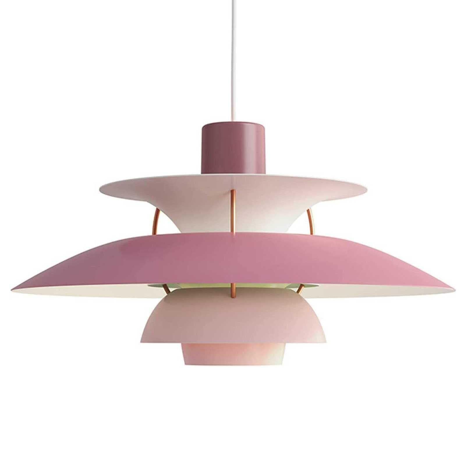 LYMSXAZOU Industrial Pendant Lamp, PH5 Dome Light Fixture, Non-Glare Lighting Ceiling Light, Chandelier for Kitchen Island Dining Room Bedroom