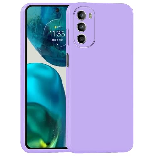 Image of Back Cover for Motorola Moto G62 5G | Full Camera Protection | Premium Liquid Silicon Case | Flexible Bumper Case for Motorola Moto G62 5G (Purple)