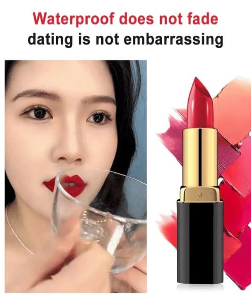 Miniatura 2 de Liyen Meiwo - Lápiz labial Liyen, auténtico bálsamo labial ardiente encantador, hidratante de larga duración, impermeable, terciopelo rojo que no se