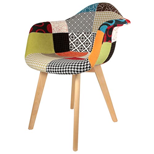 The Home Deco Factory Fauteuil Polyester Multicolore Taille Unique