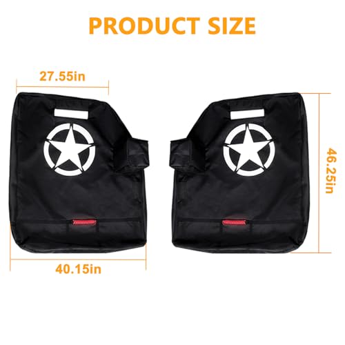 BESTAOO 2 Pack Door Storage Bags with Mirror Organizer for Jeep 1976-2026 by BESTAOO - Used condition - Image 7