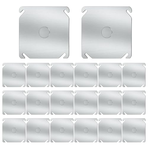 20 Pack Metal Electrical Box Cover Plates