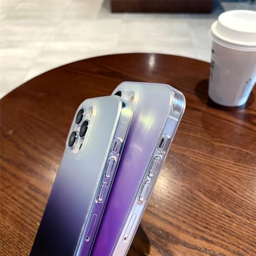 Coque iPhone 12 Pro mat laser dégradé de luxe antichoc