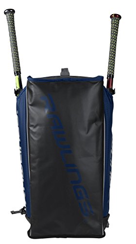 Rawlings Hybrid Duffel/Backpack Baseball/Softball Bag, Navy (R601-N)