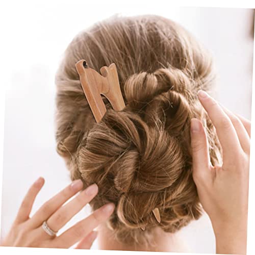 Épingle à cheveux bois chat mignon pour embellir vos coiffures de fêtes - 6