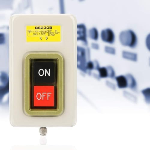 Botonera BS230B 3-Phasen-Druckknopfschalter – 380 V, 3,7 KW, Selbstsichernd – Direkt Motorsteuerung Ohne Schütz, Schraubklemmen