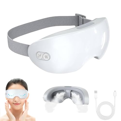 Eyerelis Dampftherapie-Maske, Augendampfer Für Trockene Augen, 360°-Passform, Beheizte Augenmasken, 2-stufig Einstellbar, Intelligent Warm Und Kalt, Zur Linderung Von Augenringen, Schwellungen