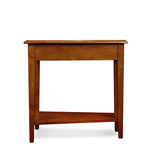 Image of Leick Home Haven Ridge Wedge End Table, 15 inch, Medium Oak