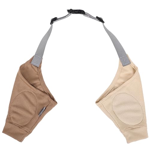 Image of HDKUW Dog Elbow Protector for Calluses, Recovery Suit for Front Legs, Cone Collar Alternative to Stop Licking Wounds, Cover Sleeve for Small Medium Large Dogs - Brown M