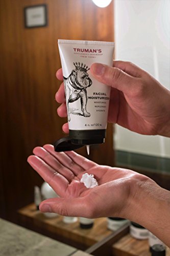 Truman's Gentlemen's Groomers Men's Facial Moisturizer W/ Cooling Eucalyptus Oil & Rich In Vitamin B To Reduce Inflammation, 4 Oz #TOP4