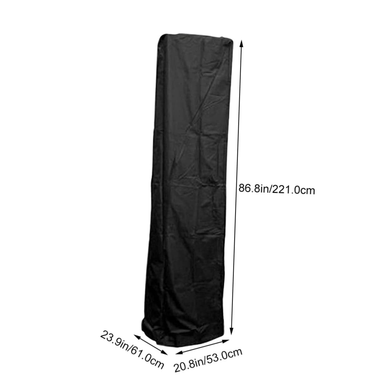 Toyvian Funda Para Calentador De Patio Reutilizable De Tela Oxford Resistente Al Viento, Tamaño 221x53x61 Cm, Exterior Para Jardín y Terraza, Cubierta Térmica Para Calefactor Al Aire Libre