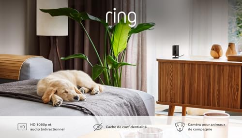 Ring Caméra intérieure Indoor Camera 2e gén. + Câble d'alimentation USB A vers micro USB de 3m | Caméra de surveillance wifi sur secteur audio bidirectionnel | Essai Ring Home gratuit 30 j. - vue 8