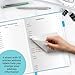 Address Book with Alphabetical Tabs, Hardcover Large Print Telephone and Address Book for Keeping Contacts Safe with Space for Important Website Passwords and Back Pocket 5'' x 7.6'' (Turquoise)