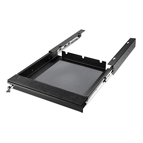 Penn Elcom Under Desk Laptop Drawer, Lockable, For 14” Laptops - Premium Sliding Security Drawers - Model Ex-6101B #TOP1