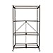 Origami Foldable 4-Shelf Storage Rack, Large, Brown
