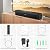 Saiyin Sound Bar,Soundbar for TV with 4 Powerful Speakers,Surround Sound System for TV,17 inch Soundbar with Bluetooth/HDMI-ARC/Optical/AUX,Wall Mountable