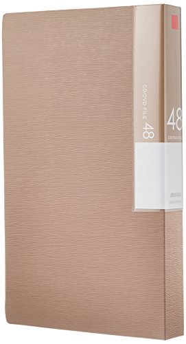 ?????? Buffalo BUFFALO BSCD01F48BG CD & DVD File Case, Book Type, Holds 48 Cards, Beige