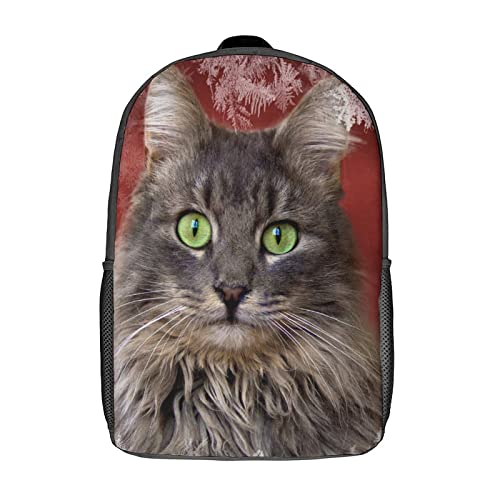 Sac à dos chat 17 pouces résistant et spacieux pour l'école