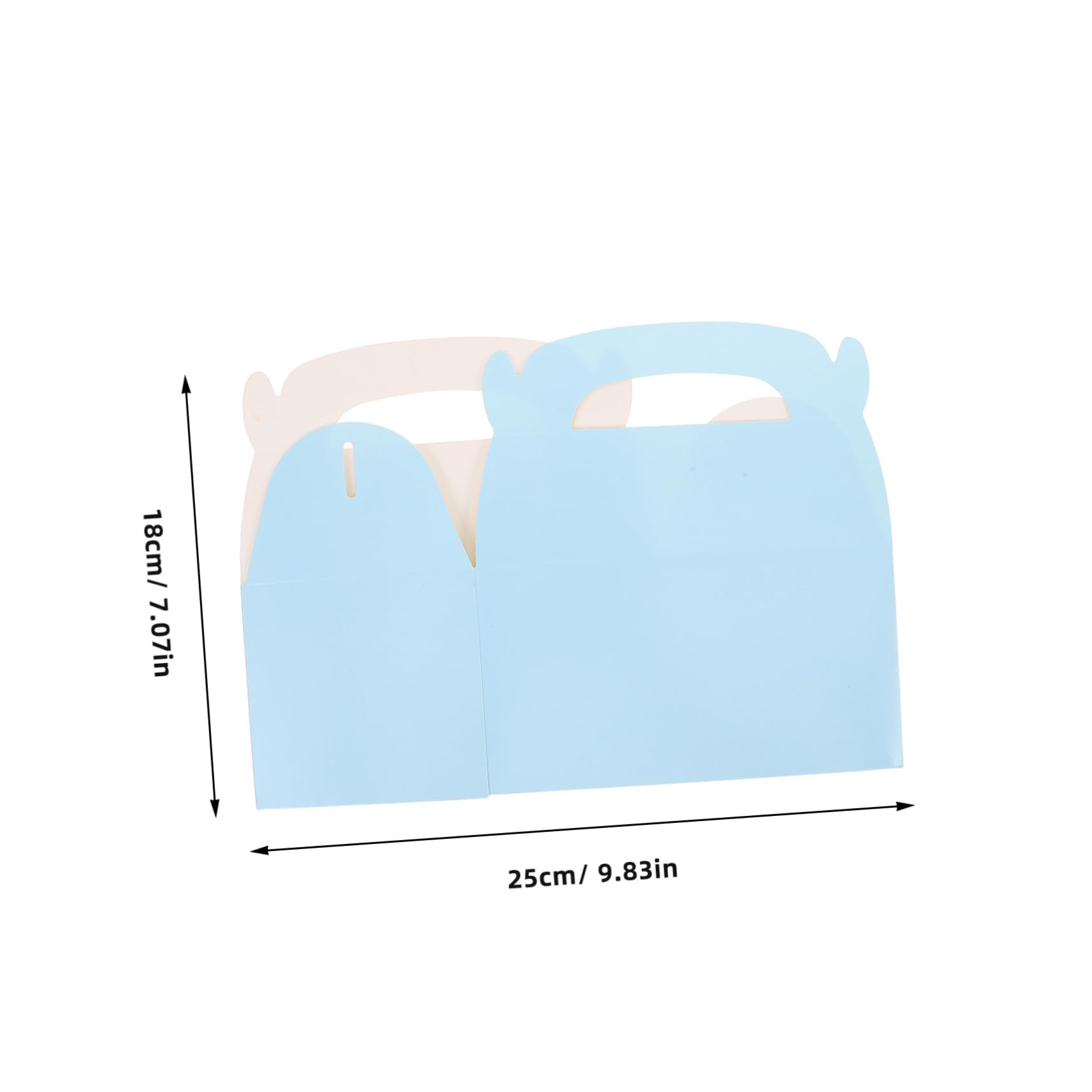 Zerodeko Caja de Papel para Fiestas con Asas, 50 Piezas, Cartón 250 G