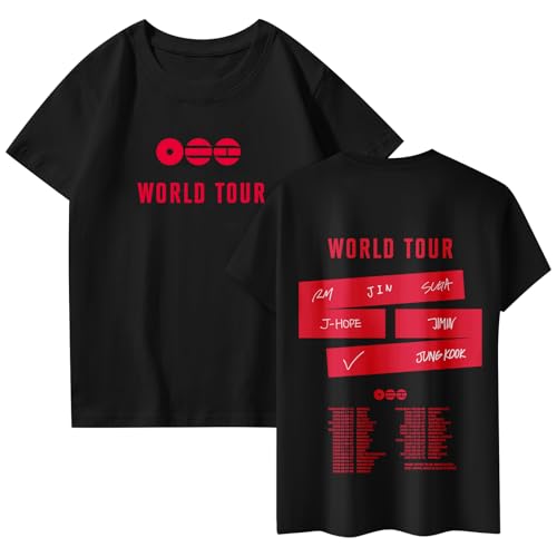 B T S Shirts for Women,Bangtan Boys Tshirt is Back World Tour 2026-2027 Tshirt B T S Merchandise Concert Support Tops