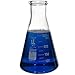 Glass Erlenmeyer Flask Set with Rubber Stoppers - 3 Sizes - 50, 150 and 250ml, Karter Scientific 214U8