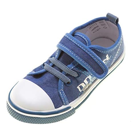 Kids Boys Canvas Summer Shoes Child Infant Toddler Sizes UK 5 6 7 8 9 10 11 12 (Dan, 10) Blue Cover