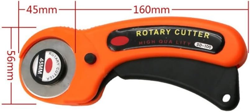 50pcs Patchwork Hob 45mm Rotary Cutter Leather Cutting Tool Craft Fabric Circular Blade Knife DIY Patchwork Sewing Quilting - (Color: Cutter with 5 blades)