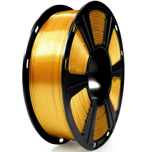 Image of GEEETECH 2KG Silk Gold PLA Filament 1.75mm, 3D Printer Shiny Silk Filament,1kg Spool (2.2lbs), Dimensional Accuracy + /- 0.02mm, Fit Most FDM Printer (Silk Gold)