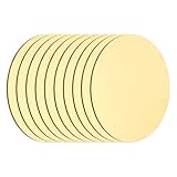 MECCANIXITY 10 Pcs Round Brass Plate, 50mm(1.97