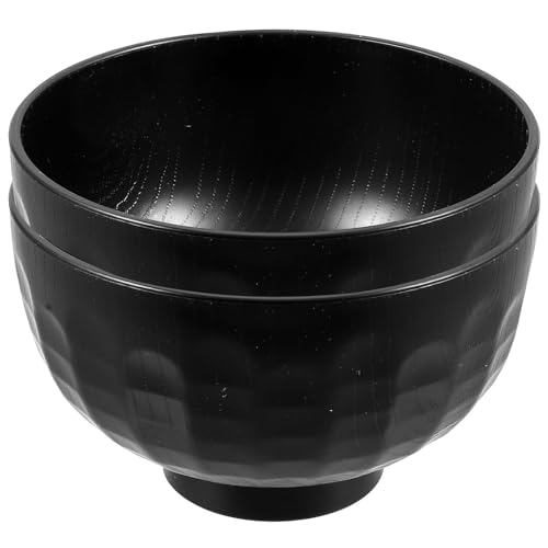 IMUSINICE Tazones de Sopa Japoneses Tradicionales 2 Piezas, Cuencos de Arroz Pequeños de Estilo Japonés, Diseño Negro de Patrón Tortuga, Suministros de Cocina para Hogar, Restaurante