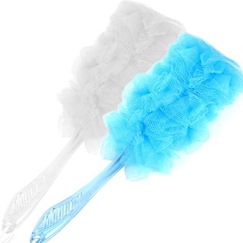 Large Shower Puff with Long Handle Cover