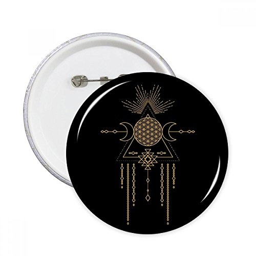 Badge bouton géométrie cercle totem, lot de 5 cadeaux originaux pour passionnés de graphisme
