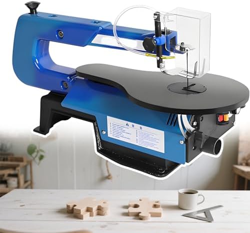 Professional Scroll Saw with Tilting Table for Precision Woodworking, Ideal for Craftsmen and Hobbyists, Perfect for Intricate Designs and DIY Projects