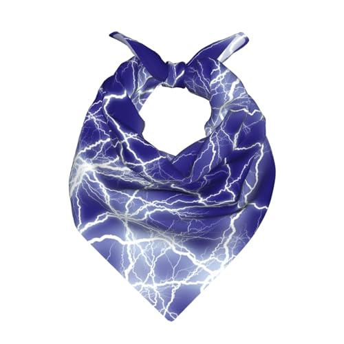 DZUAIKIT Bolts Of Lightning Silk Bandanas 22x22 In Head Wrap Headband Smooth & Breathable Square Scarf For Women Men