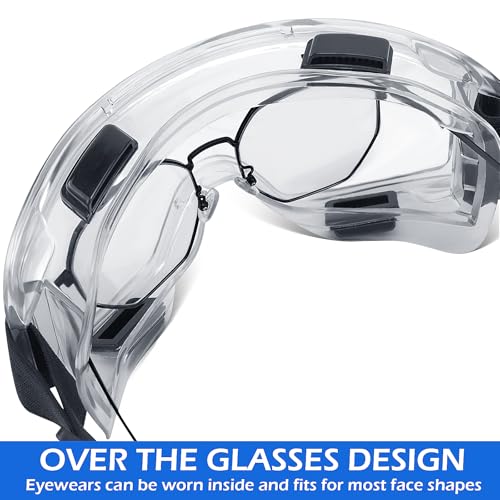 OXG 6 Pack Safety Goggles ANSI Z87.1 Glasses, Anti-Fog Protective Safety Glasses Lab Goggles Men Women Eye Protection Goggles - Image 6