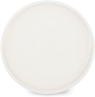 Artesano Dinner Plate, Set of 6, Premium Vitrified White Porcelain, Made in Germany, 10.5 Inches