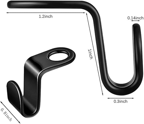 Miniatura 6 de Ganchos de conector para colgar ropa 80 ganchos resistentes para colgar en cascada grosor de 20 libras ahorro de espacio ganchos extensores para