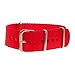 Produktbild Uhrenarmband aus Nylon, G10 Militär-Leinen-Taucherband, Army, von URBAN-NATO, rot, 20 mm