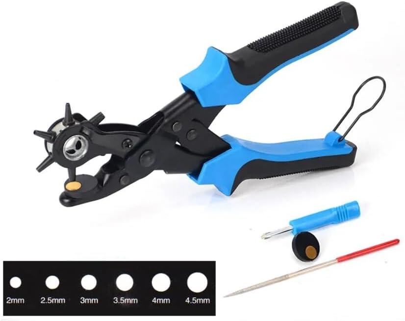 Leather Belt Punch Plier Round oval Hole Perforator Tool For Watchband Cards Leather Belt Puncher tool - (Color: type2)