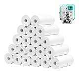 【Papier Thermique pour Appareil Photo pour Enfants】Vous recevrez 20 rouleaux de papier thermique, chaque rouleau mesure 5,7 x 2,5 cm (2,24 x 0,98 pouces), ce qui peut imprimer environ 80 photos.