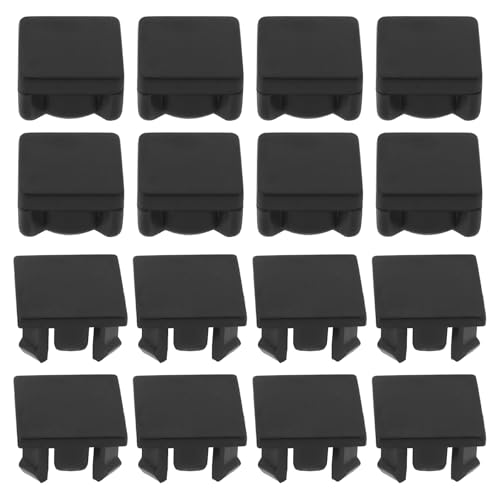 Briny River Lot de 16 pieds en caoutchouc pour console Playstation 2 Fat compatibles avec PS2 FAT Console System Noir