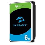 Seagate SkyHawk, 6 TB, Surveillance Internal Hard Drive HDD – 3.5 Inch SATA 6 Gb/s 64 MB Cache for DVR NVR Security Camera System, and Three-year Rescue Services (ST6000VX001)