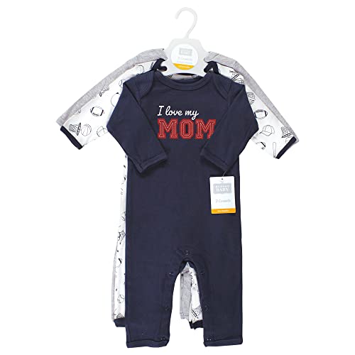 Image of Hudson Baby Baby Cotton Union Suit, 3 Pack