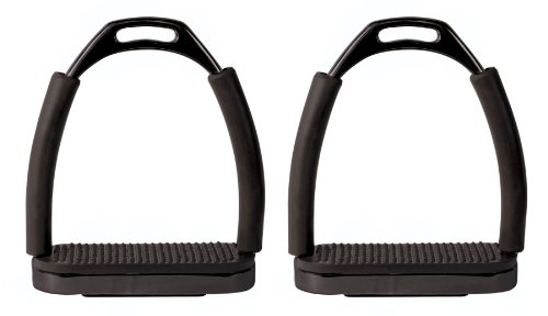 Perri's Jointed Stirrup Irons, Black, 4 3/4