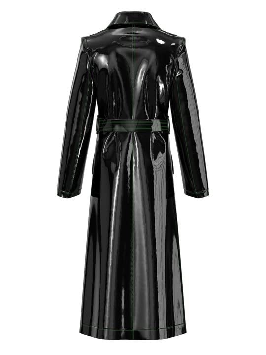 Fancyd black trench coat women3