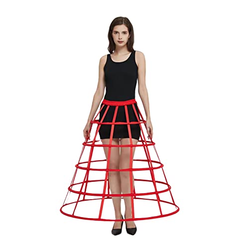 Image of Women Crinoline Petticoat Hoops Skirt Short Half Slip Underskirt for Girls Wedding Bridal Underskirt Slip