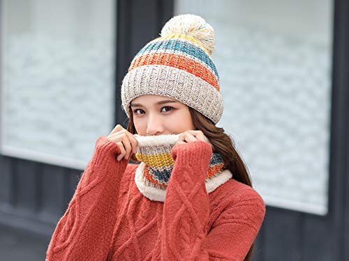 Chapeau de mode d'hiver chaud et épais tricoté pour femme active