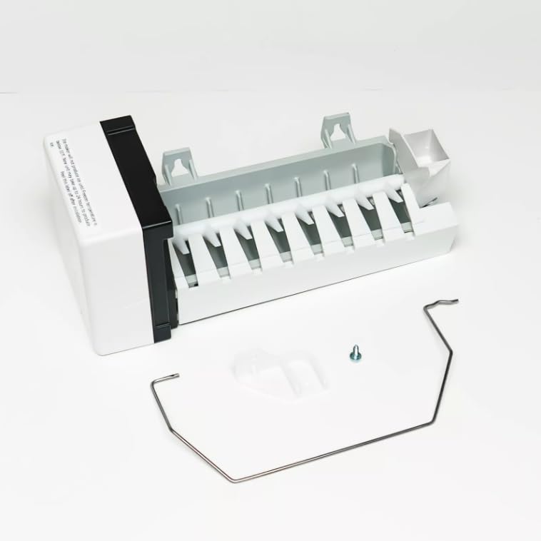 Refrigerator Ice Maker Assembly Replacement for Whirlpool ED2KVEXVB01 ED2KVEXVL00 ED2KVEXVL01 ED2KVEXVQ00 ED2KVEXVQ01 ED2LDEXWB00 ED2LDEXWL00 ED2LDEXWQ00 ED2LHEXTD00 ED2LHEXTD10 ED2LHEXTD11